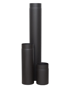 Труба дымохода (Лава) LAVA (конструкционная сталь 2мм, черный) 1000 мм, Д150