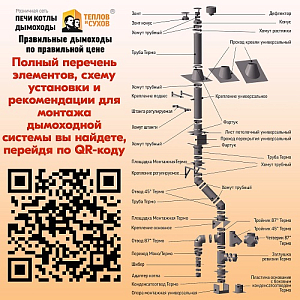 Адаптер переход дымохода Моно М-М 430-0.8 D140/150, переходник для печной трубы, адаптер котла из нержавейки