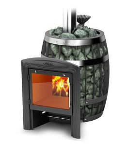 Печь банная TMF (ТМФ) Саяны II Inox Витра закр. каменка