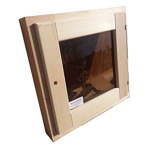 Окно для бани DoorWood (ДорВуд) 30х40 термозакаленное стекло