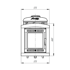 Печь банная Прометалл Атмосфера L с комбинированной облицовкой "Россо Леванто"  