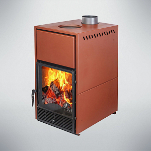 Печь-Камин Варвара "ГАРМОНИЯ 1309 ТЕРРАКОТ" (new) (Стальная 3D футеровка)